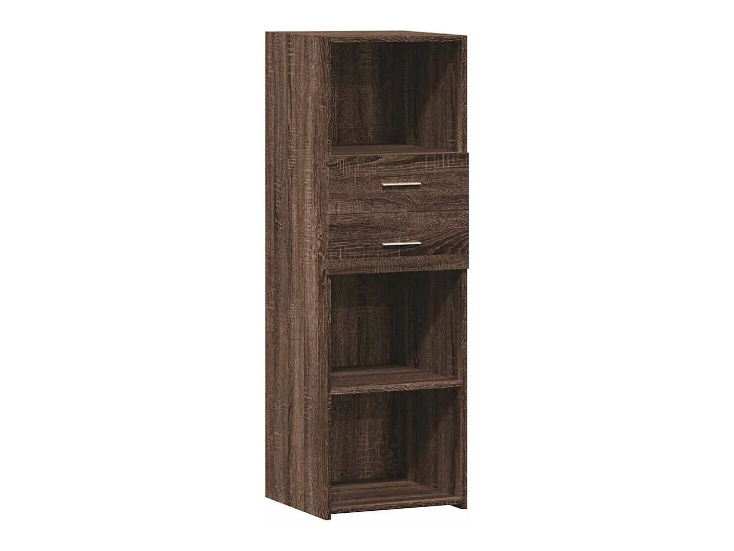 Aparador alto madera de ingeniería marrón roble 40x42,5x124 cm