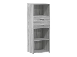 Aparador alto madera de ingeniería gris Sonoma 45x42,5x124 cm