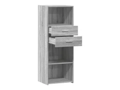 Aparador alto madera de ingeniería gris Sonoma 45x42,5x124 cm