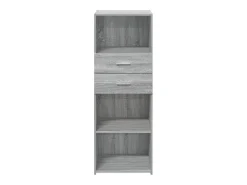 Aparador alto madera de ingeniería gris Sonoma 45x42,5x124 cm