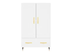 Aparador alto madera de ingeniería blanco 69,5x31x115 cm ES35546