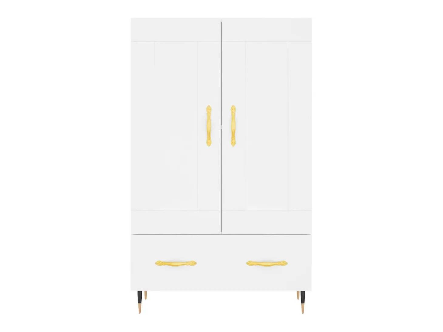 Aparador alto madera de ingeniería blanco 69,5x31x115 cm ES35546