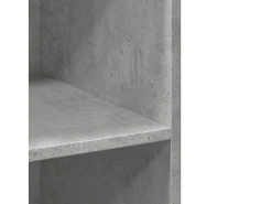 Aparador alto madera de ingeniería gris hormigón 70x41x185 cm