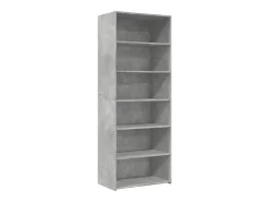 Aparador alto madera de ingeniería gris hormigón 70x41x185 cm