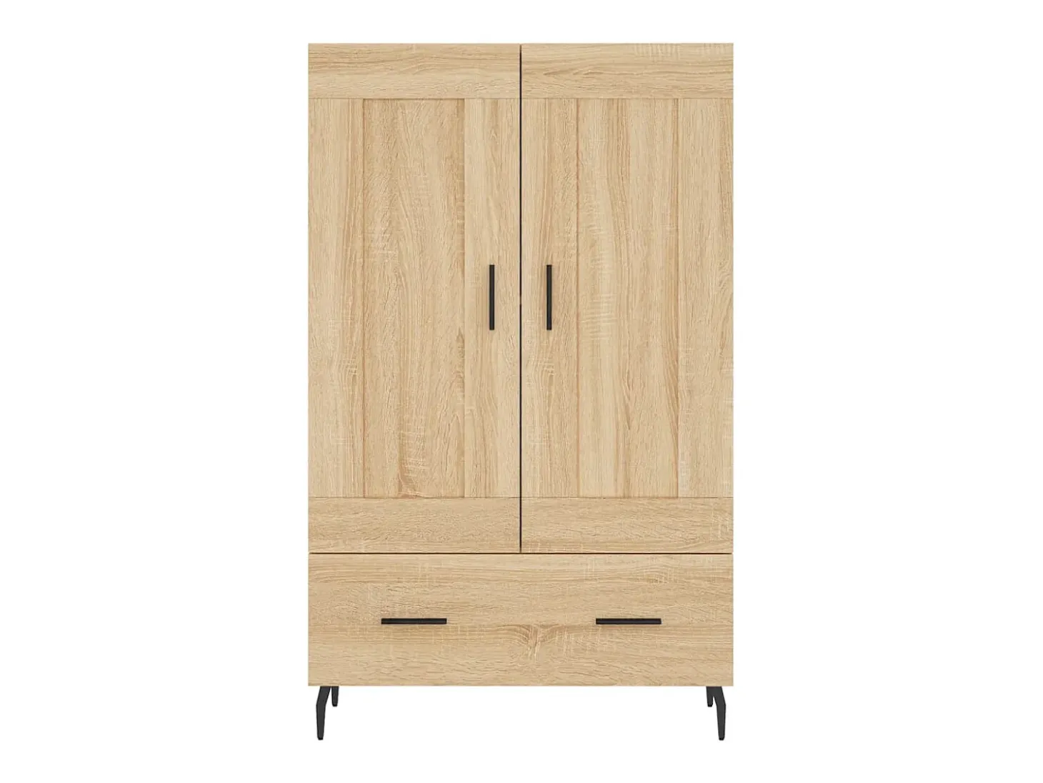 Aparador alto madera de ingeniería roble Sonoma 69,5x31x115 cm ES75675