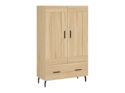 Aparador alto madera de ingeniería roble Sonoma 69,5x31x115 cm ES75675