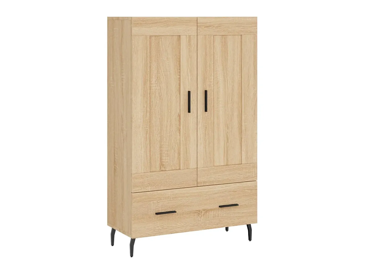 Aparador alto madera de ingeniería roble Sonoma 69,5x31x115 cm ES75675