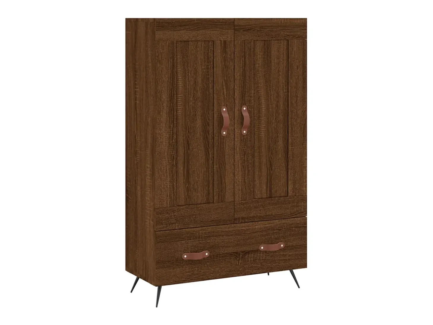 Aparador alto madera de ingeniería roble marrón 69,5x31x115 cm ES75926