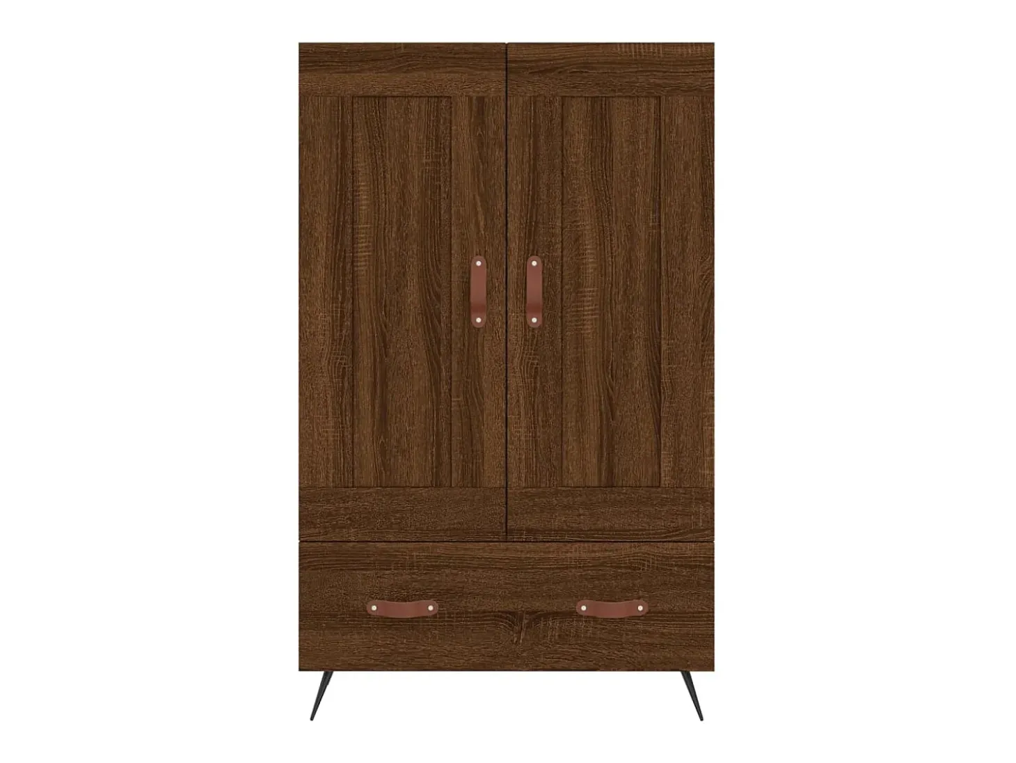 Aparador alto madera de ingeniería roble marrón 69,5x31x115 cm ES75926