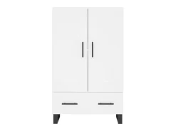 Aparador alto madera de ingeniería blanco 69,5x31x115 cm ES25485