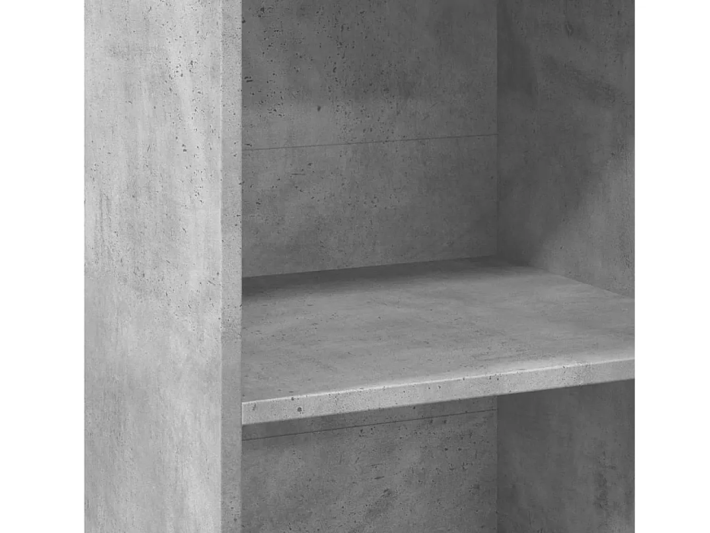 Aparador alto madera de ingeniería gris hormigón 45x41x124 cm