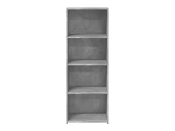 Aparador alto madera de ingeniería gris hormigón 45x41x124 cm