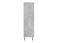 Aparador alto madera de ingeniería gris hormigón 69,5x31x115 cm