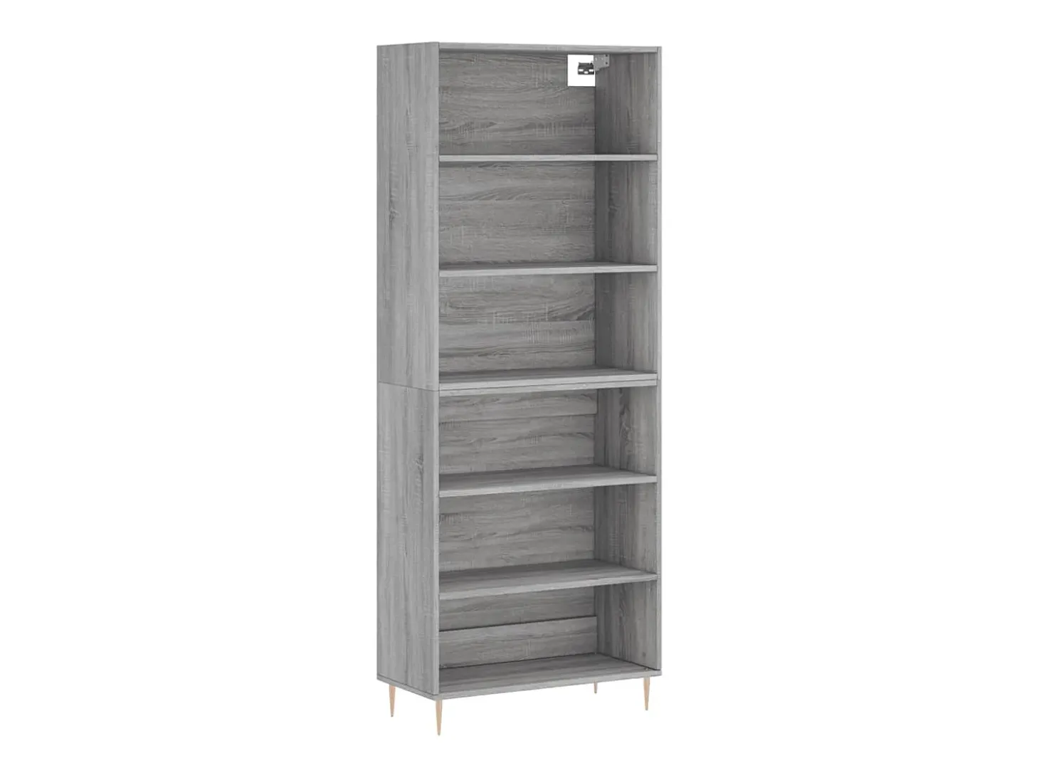 Aparador alto madera de ingeniería gris Sonoma 69,5x32,5x180 cm
