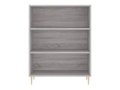 Aparador alto madera de ingeniería gris Sonoma 69,5x32,5x180 cm