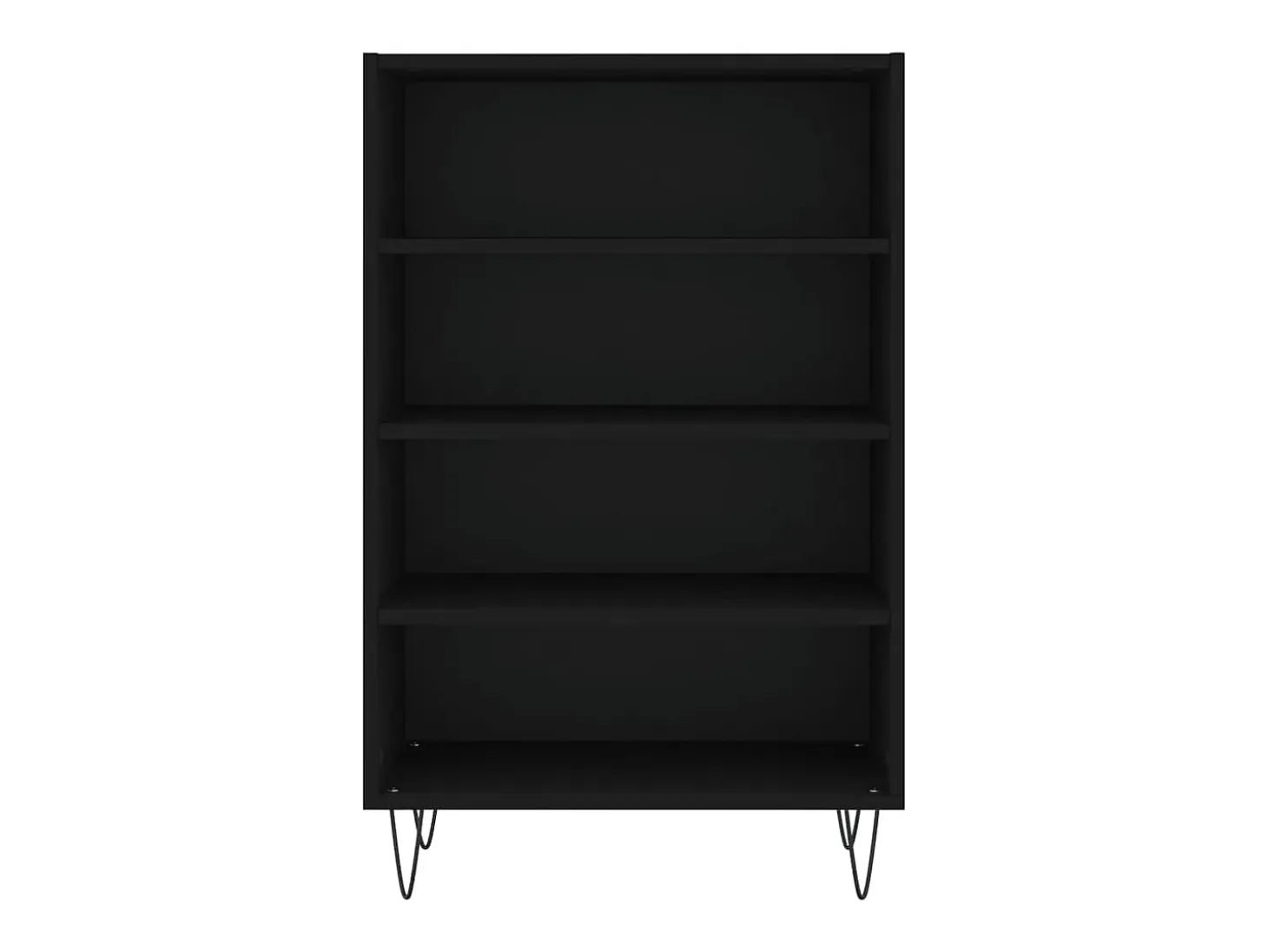 Aparador alto madera de ingeniería negro 57x35x90 cm ES56305