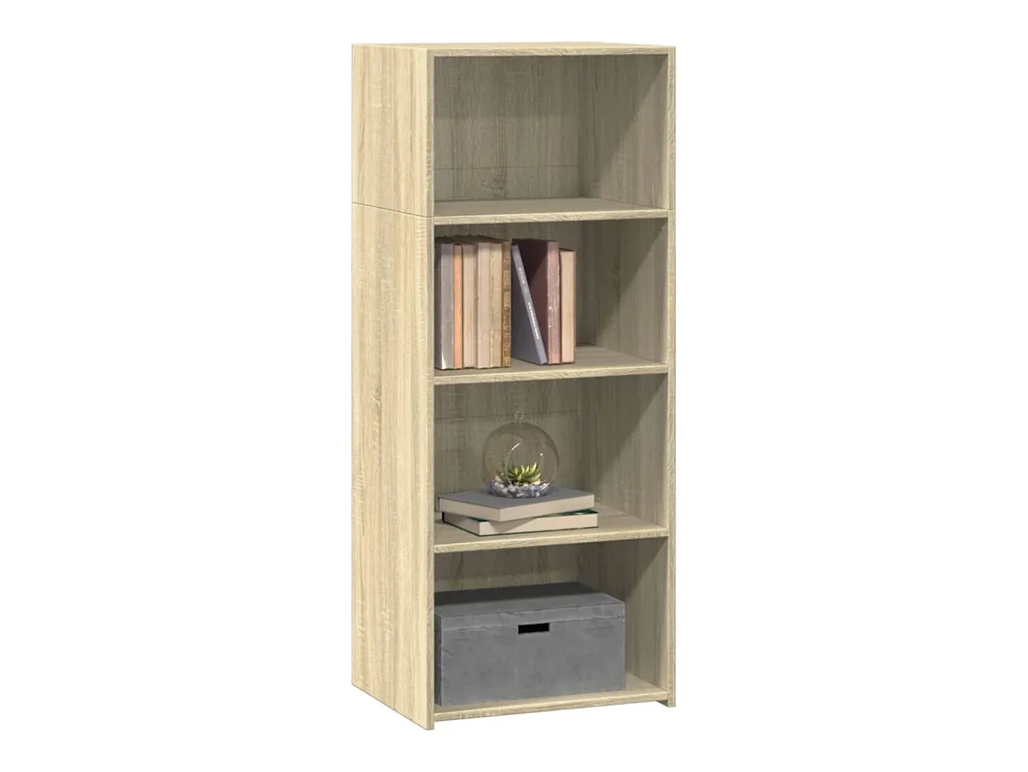Aparador alto madera de ingeniería roble Sonoma 50x41x124 cm
