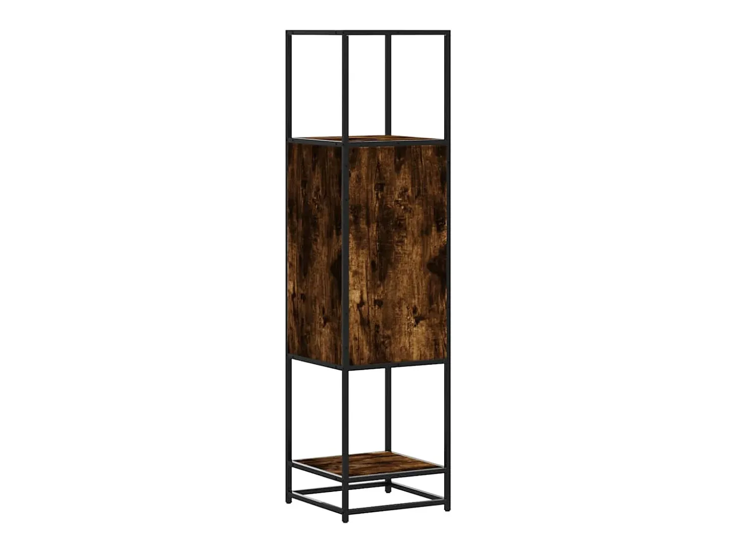 Aparador alto madera de ingeniería y metal 35,5x35x139 cm