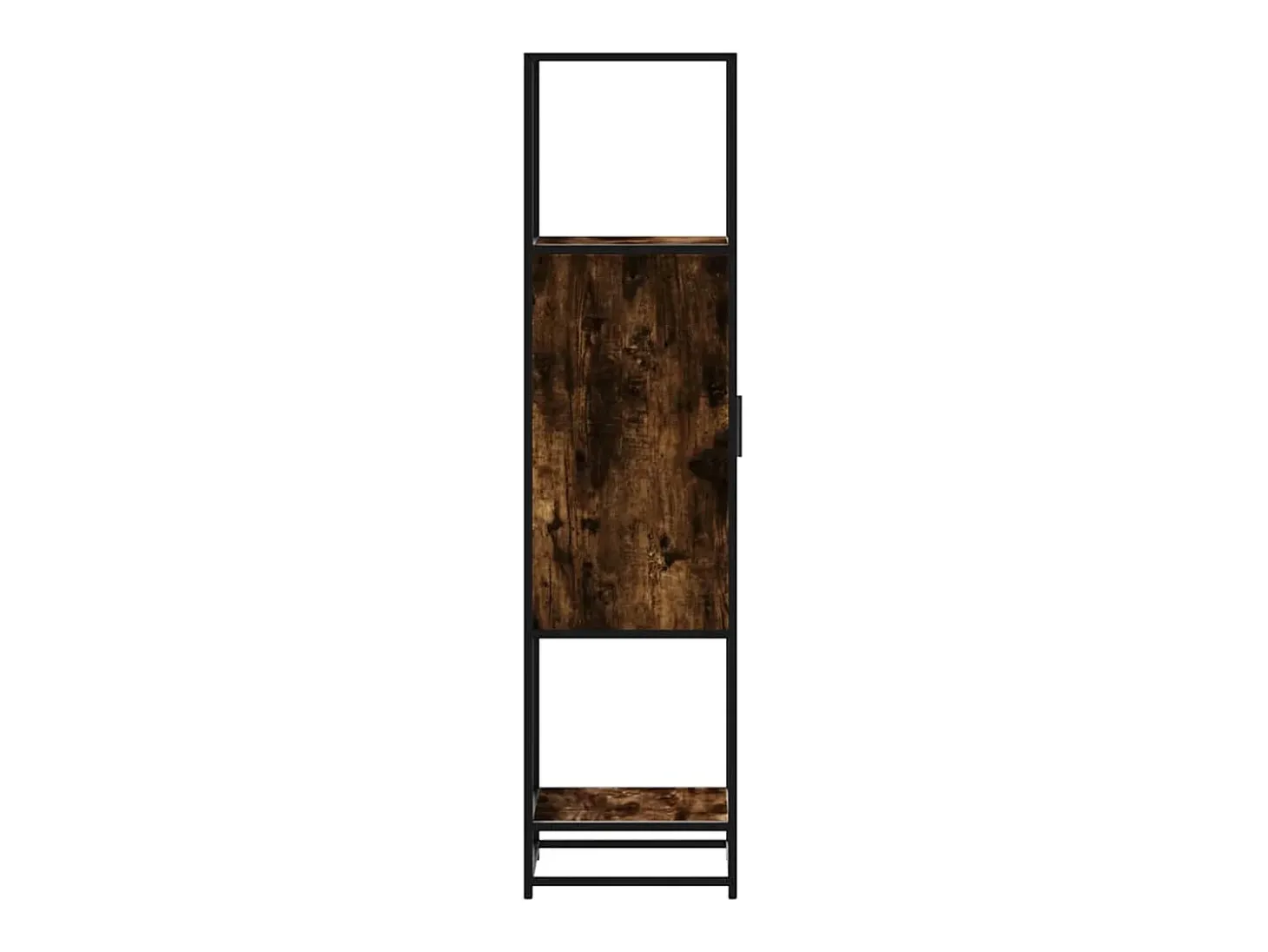 Aparador alto madera de ingeniería y metal 35,5x35x139 cm