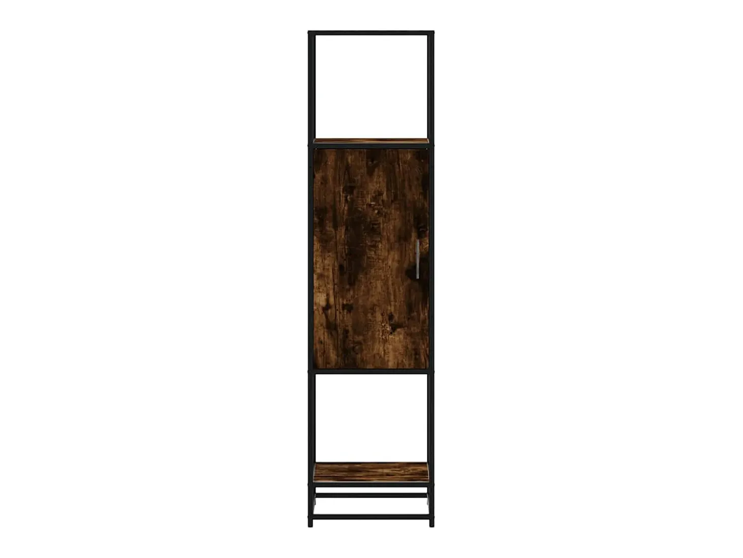 Aparador alto madera de ingeniería y metal 35,5x35x139 cm