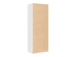 Aparador alto madera de ingeniería blanco 70x42,5x185 cm