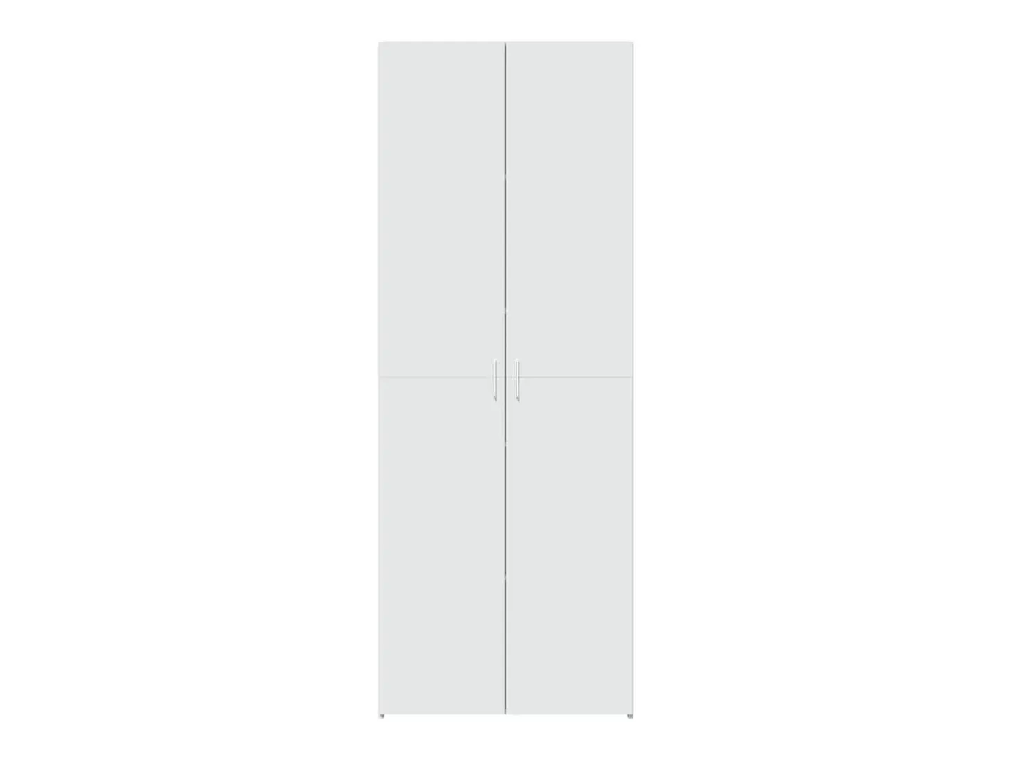 Aparador alto madera de ingeniería blanco 70x42,5x185 cm