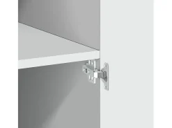 Aparador alto madera de ingeniería blanco 70x42,5x185 cm