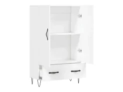Aparador alto madera de ingeniería blanco 69,5x31x115 cm ES63084