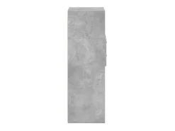 Aparador alto madera de ingeniería gris hormigón 30x42,5x124 cm
