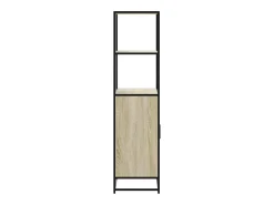 Aparador alto madera de ingeniería y metal Sonoma 68x35x139 cm