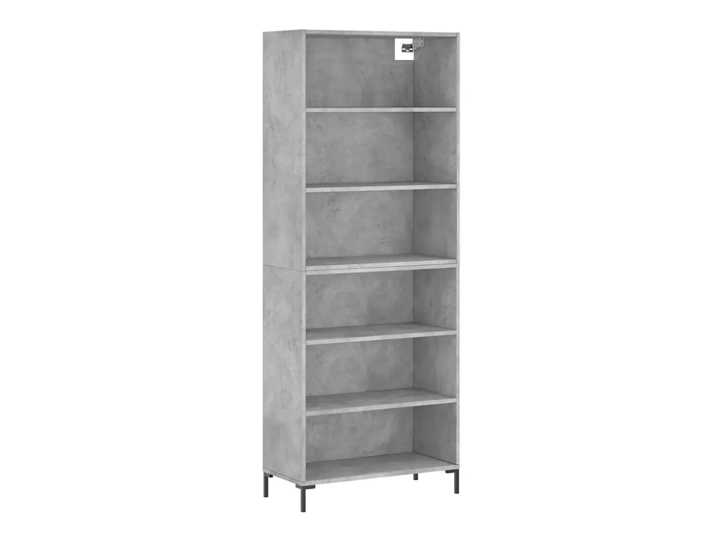 Aparador alto madera ingeniería gris hormigón 69,5x32,5x180 cm ES25796