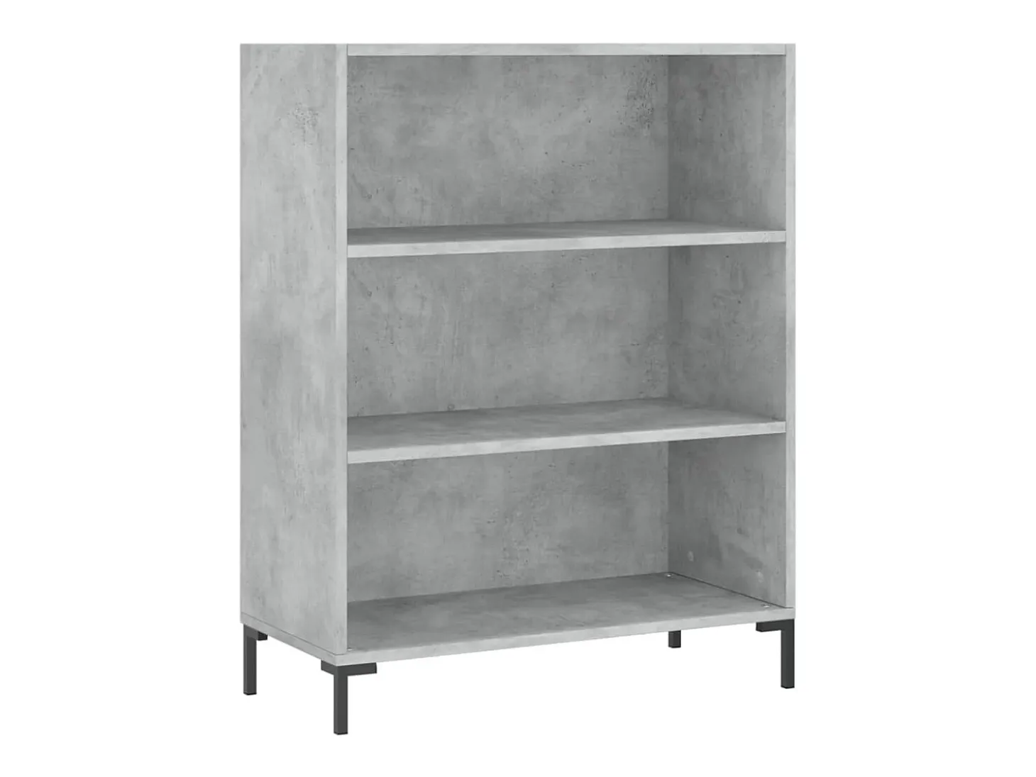 Aparador alto madera ingeniería gris hormigón 69,5x32,5x180 cm ES25796