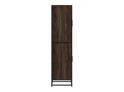 Aparador alto madera ingeniería marrón roble 35,5x35x139cm