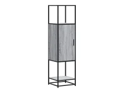 Aparador alto madera ingeniería metal gris sonoma 35,5x35x13 cm