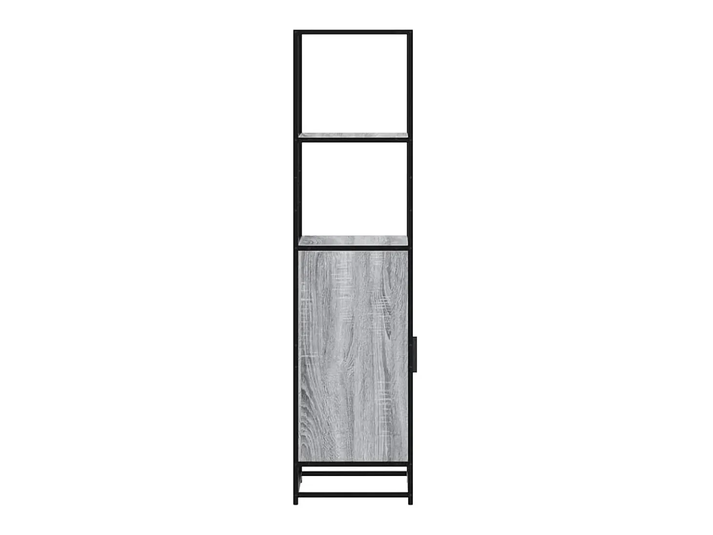 Aparador alto madera ingeniería metal gris sonoma 35,5x35x13 cm