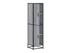 Aparador alto madera ingeniería metal gris sonoma 35,5x35x13 cm