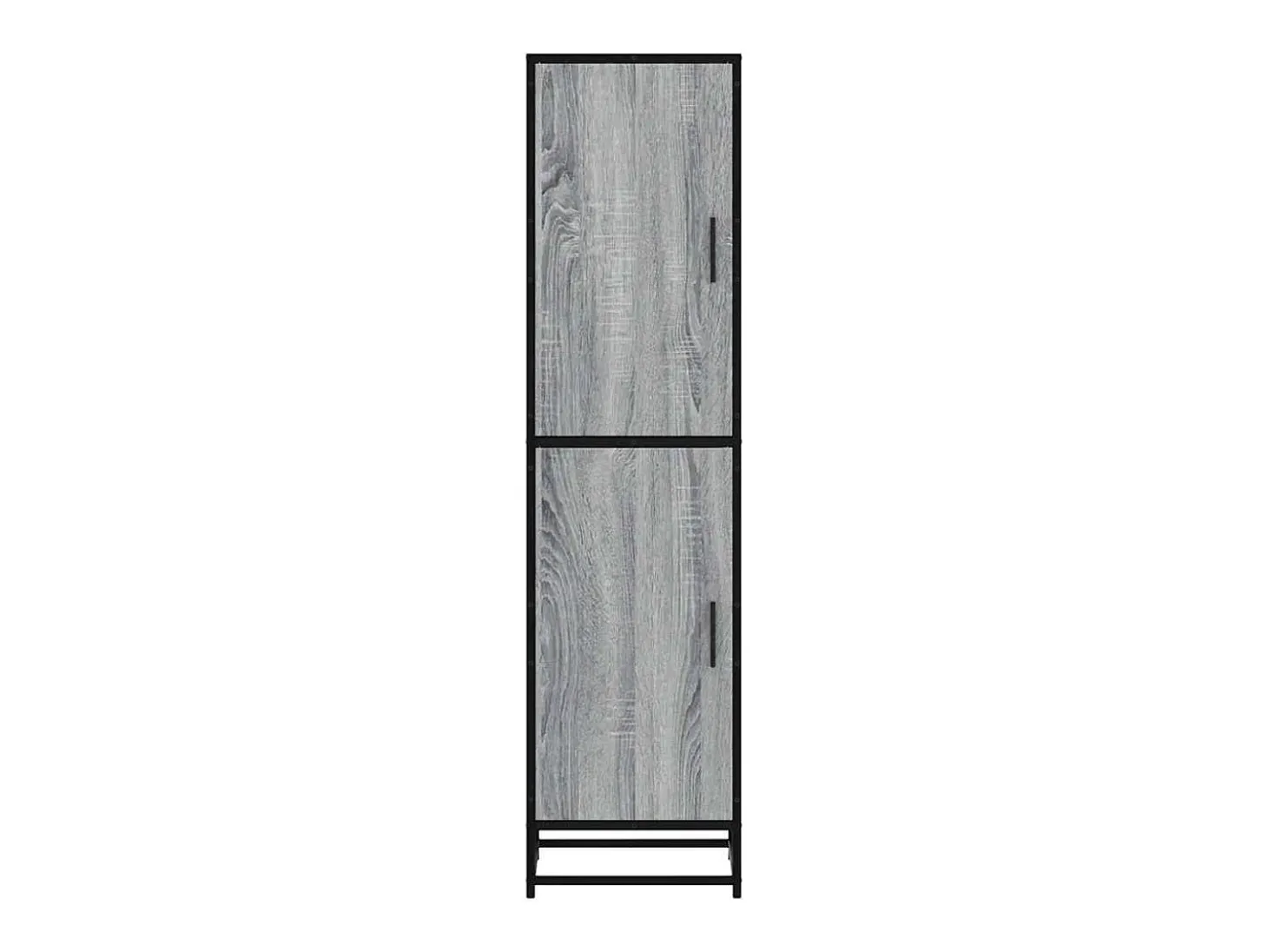 Aparador alto madera ingeniería metal gris sonoma 35,5x35x13 cm