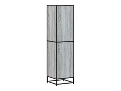 Aparador alto madera ingeniería metal gris sonoma 35,5x35x13 cm