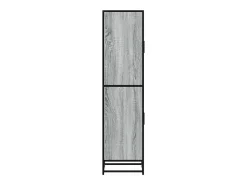 Aparador alto madera ingeniería metal gris sonoma 35,5x35x13 cm
