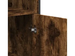 Aparador alto madera ingeniería roble ahumado 79,5x35,5x137,5cm
