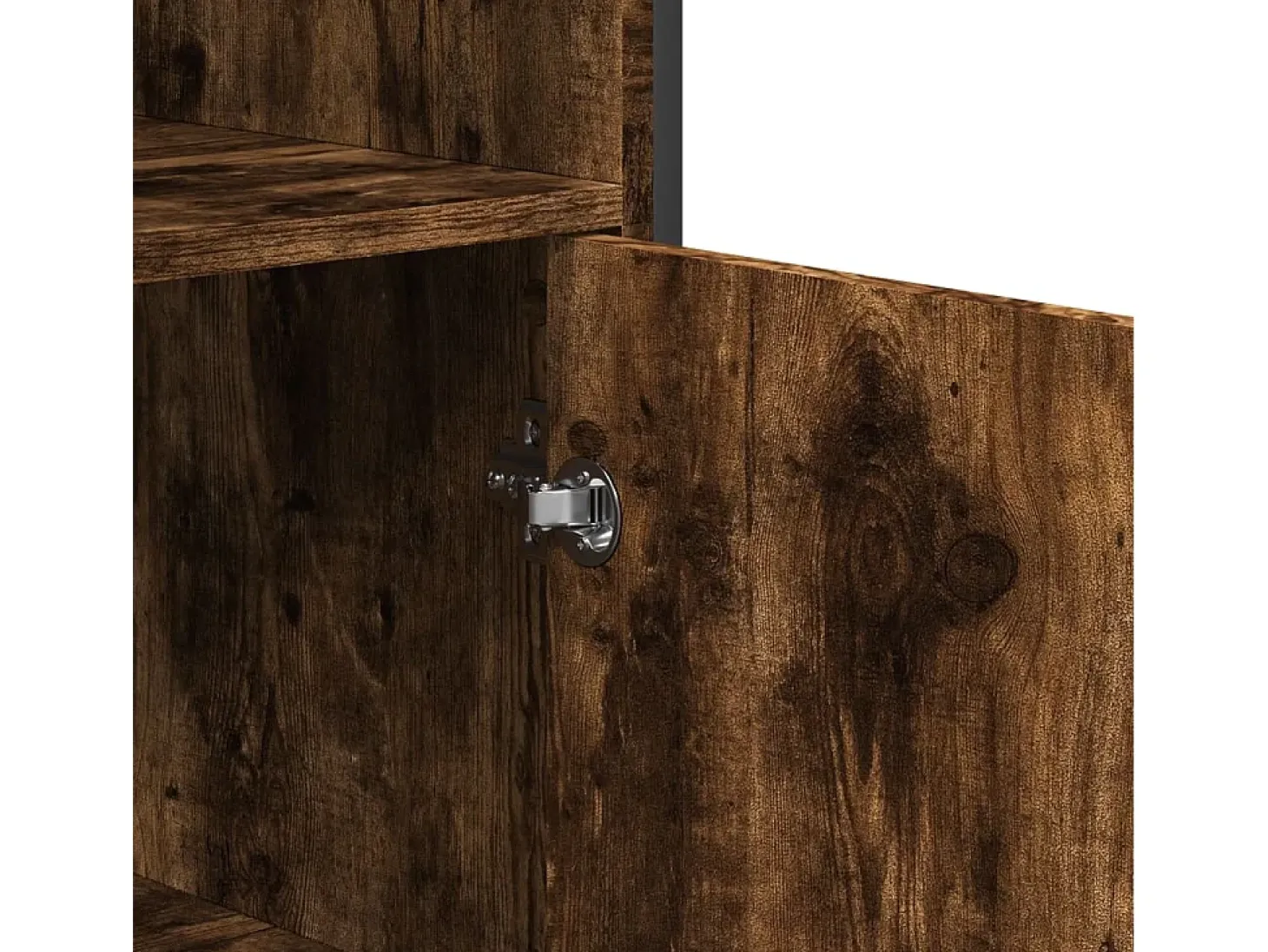 Aparador alto madera ingeniería roble ahumado 79,5x35,5x137,5cm