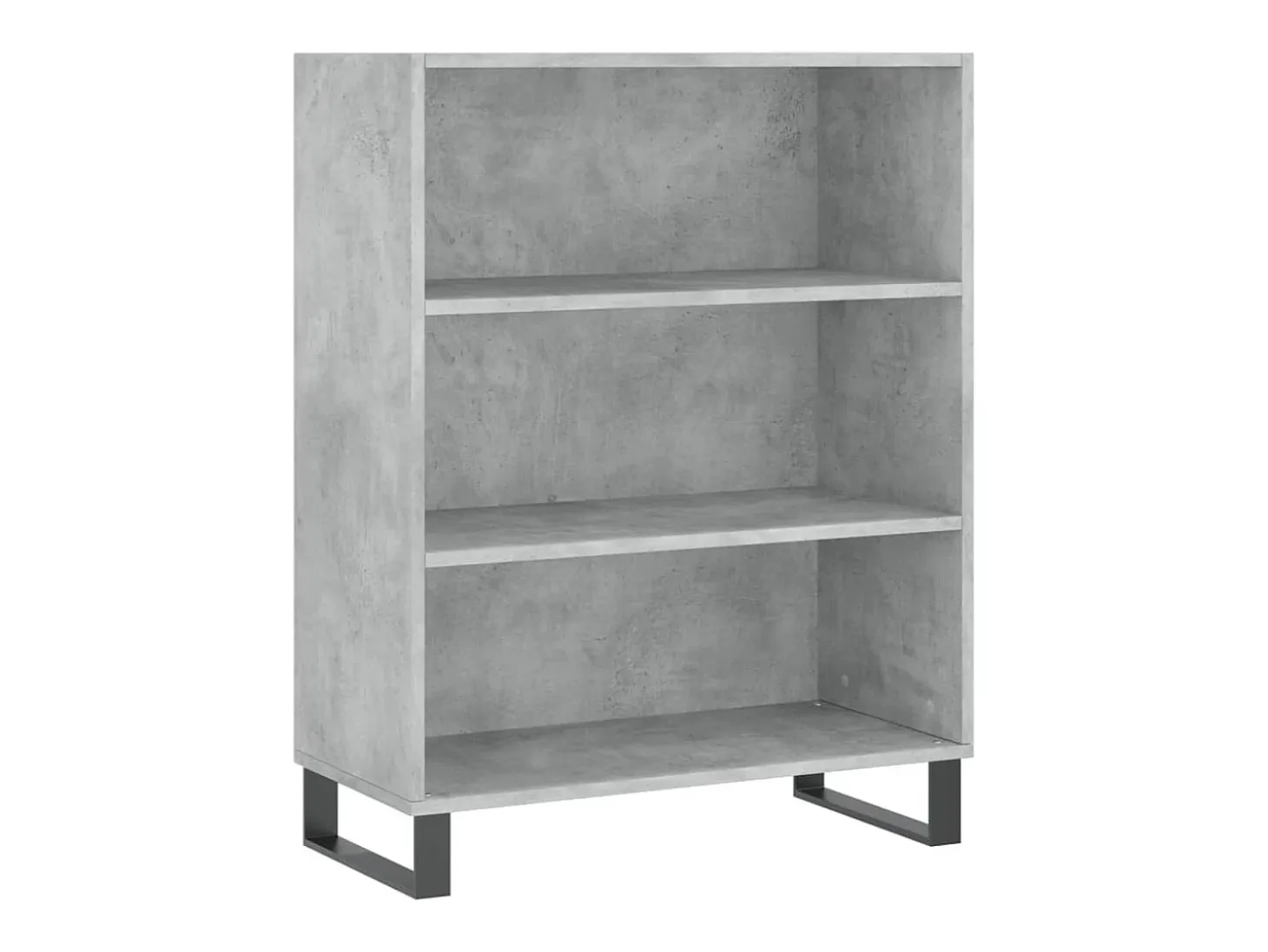 Aparador alto madera ingeniería gris hormigón 69,5x32,5x180 cm ES37527
