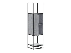 Aparador alto madera ingeniería metal gris sonoma 35,5x35x13 cm