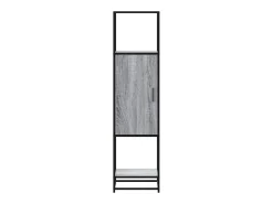 Aparador alto madera ingeniería metal gris sonoma 35,5x35x13 cm