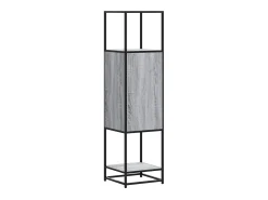 Aparador alto madera ingeniería metal gris sonoma 35,5x35x13 cm