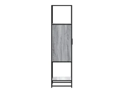 Aparador alto madera ingeniería metal gris sonoma 35,5x35x13 cm