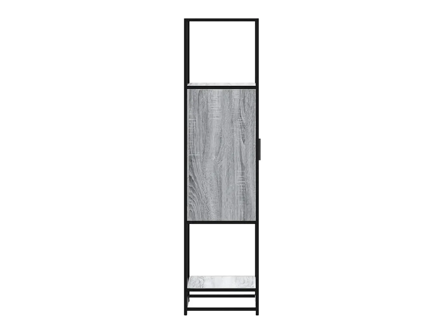 Aparador alto madera ingeniería metal gris sonoma 35,5x35x13 cm