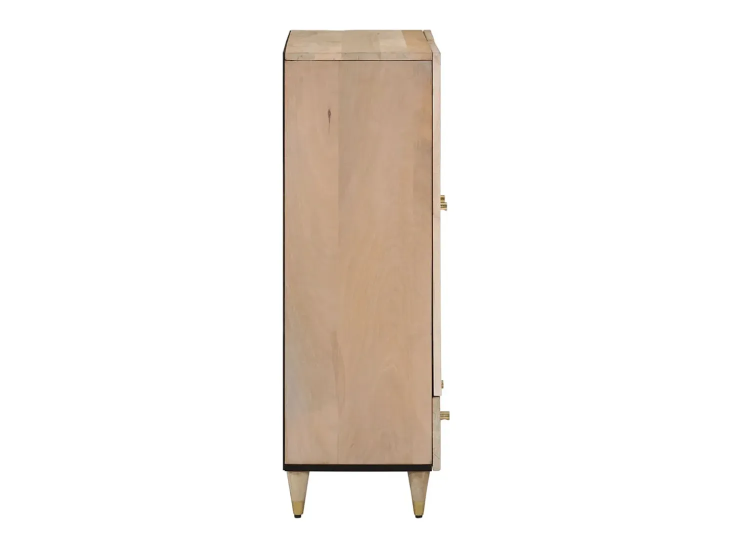 Aparador alto madera maciza de mango 60x33x100 cm ES937678