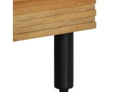 Aparador alto madera maciza de mango marrón 60x33x100 cm
