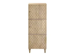 Aparador alto madera maciza de mango 40x33x110 cm